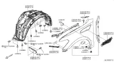 Подкрылок NISSAN 63826-1LA1A