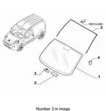 ПОДУШКИ ЛОБ СТЕКЛА PANDA 2003 46541864 CHRYSLER