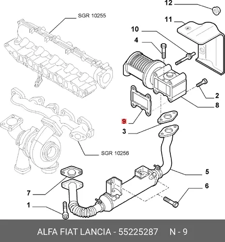 ПРОКЛАДКА 55225287 FIAT