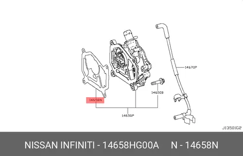 САЛЬНИК 14658-HG00A NISSAN
