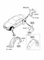 Подкрылок HYUNDAI / KIA 868222M000