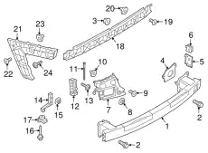  (8 гр.), (AUDI), направляющая 4G5807889A VAG