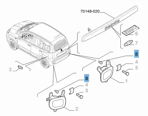 Автолампа CHRYSLER 11062790