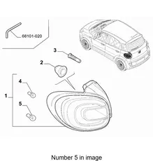 Автолампа CHRYSLER 14148190