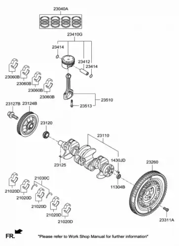 болт! M12\ Hyundai, KIA 235132A001