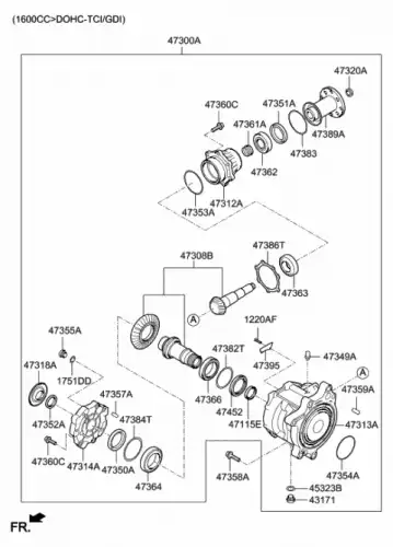 УПОРНОЕ КОЛЬЦО КПП 473714D000 HYUNDAI