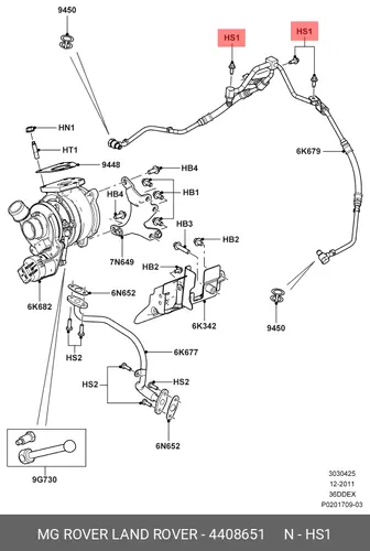 БОЛТ М6 14 4408651 LAND ROVER