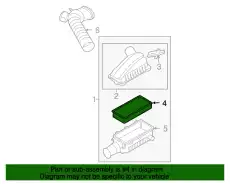 Фильтр воздушный FORD 5C3Z-9601-AA