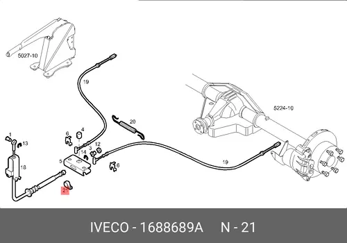 1688689A ЗАЖИМ IVECO