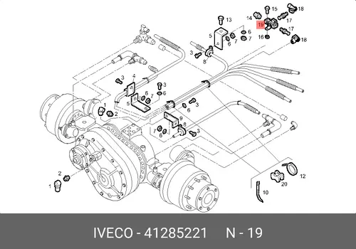 СОЕДИНИТЕЛЬ 41285221 IVECO