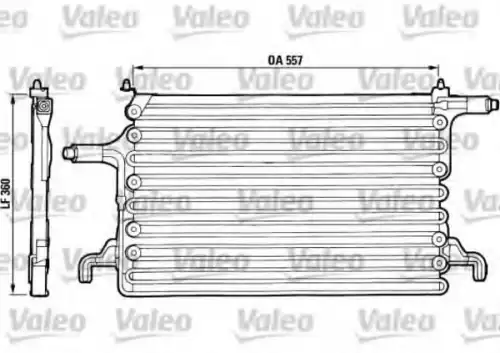 Радиатор кондиционера (конденсатор) VALEO 816719