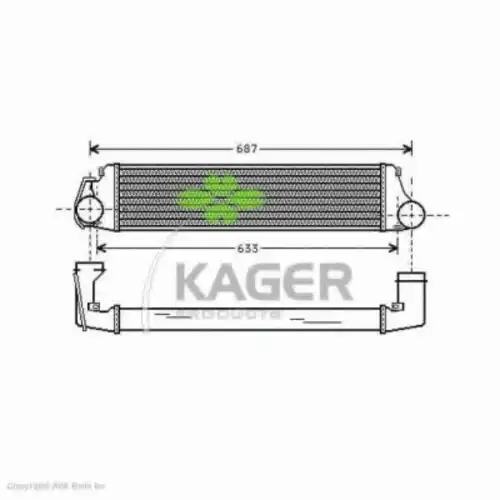 Интеркулер KAGER 31-0151
