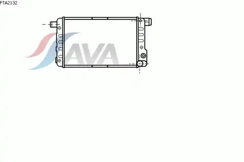 Радиатор системы охлаждения двигателя AVA FTA2132