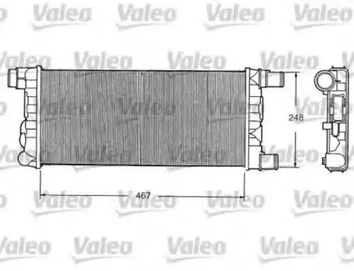 Радиатор системы охлаждения двигателя VALEO 730520