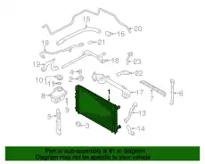 Радиатор системы охлаждения двигателя VAG 4B3 121 251 D