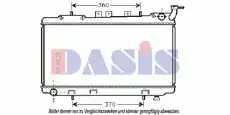 Радиатор кондиционера (конденсатор) AKS DASIS 070800N