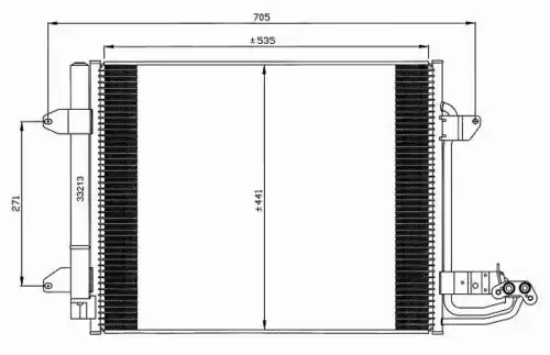 Радиатор кондиционера (конденсатор) NRF 35521