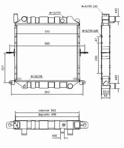 Радиатор кондиционера (конденсатор) NRF 52266