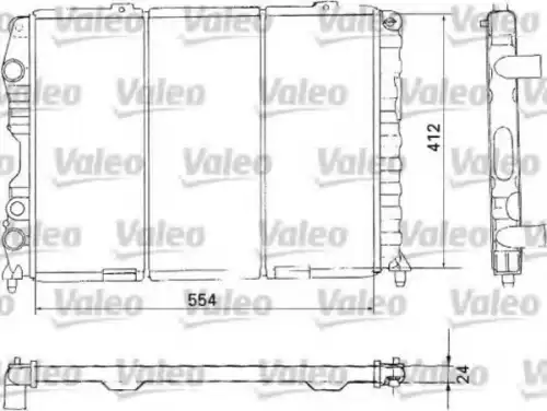 Радиатор системы охлаждения двигателя VALEO 731283