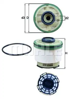 Топливный фильтр MAHLE KX 385D