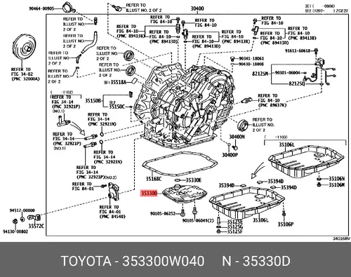 Фильтр АКПП TOYOTA / LEXUS 353300W040