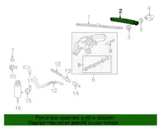 РЫЧАГ СТЕКЛООЧИСТИТЕЛЯ ДЛЯ Л/А 1K9-955707A03C VAG