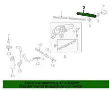 РЫЧАГ СТЕКЛООЧИСТИТЕЛЯ ДЛЯ Л/А 1K9-955707A03C VAG
