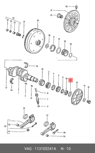 шайба 113-105241A VAG