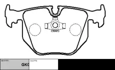Тормозные колодки дисковые CTR CKB-18