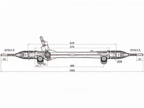 Рулевая рейка SAT ST-45510-33011