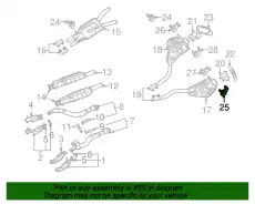 Кронштейн подвески глушителя 3D0253144A VAG