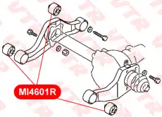 MI4601R ПОДУШКА ПЕРЕДНЕГО ДИФФЕРЕНЦИАЛА, ЗАДНЯЯ VTR