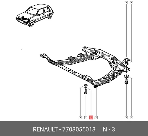 SPRING WASHER 7703055013 RENAULT