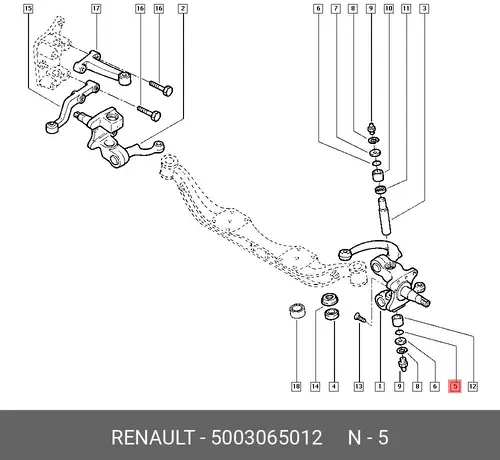 КОЛЬЦО УПЛОТНИТ 30 (10210100/280918/0027257/017) 5003065012 RENAULT