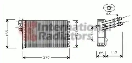 Радиатор печки SCHLIECKMANN 60586175