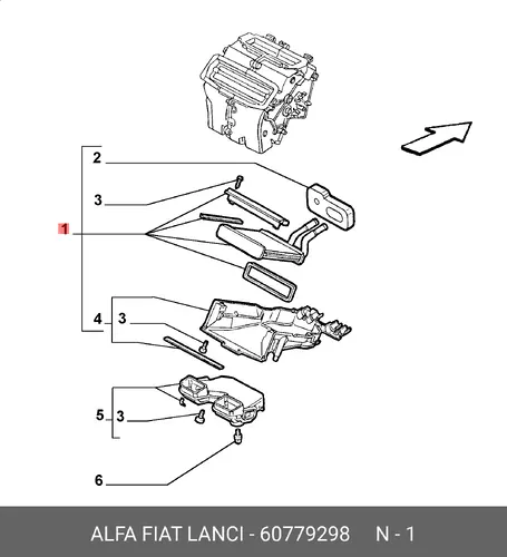 Радиатор печки ALFA ROMEO 60779298