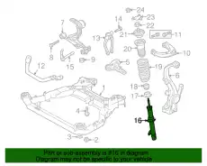 Амортизатор MAZDA 6 08/07- пер.лев.газ. GS4H-34-900C