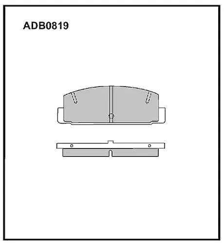 Тормозные колодки дисковые задняя ось ALLIED NIPPON ADB 0819