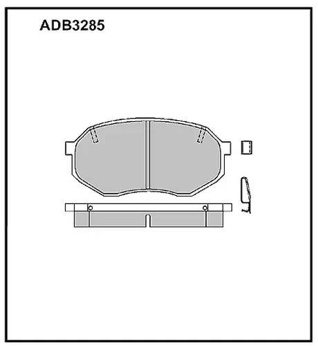 Тормозные колодки дисковые передняя ось ALLIED NIPPON ADB 3285
