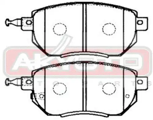 Тормозные колодки дисковые AKYOTO AKDC-CA093