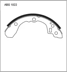 Тормозные колодки барабанные ALLIED NIPPON ABS1022