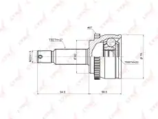 ШРУС наружный LYNXAUTO CO-3635A