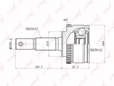 ШРУС наружный LYNXAUTO CO-5719A