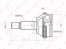 ШРУС наружный LYNXAUTO CO-2803A
