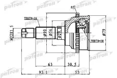 ШРУС внешний PCV1016 PATRON