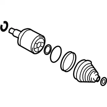 шрус в сборе, металл / joint kit-fr axle 49505-2EA90 MOBIS