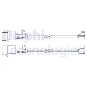 Датчик тормозных колодок DELPHI LZ0256