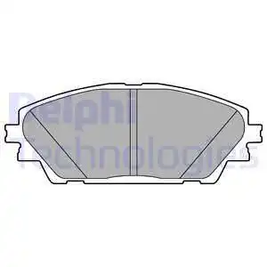 Тормозные колодки дисковые передняя ось DELPHI LP2701