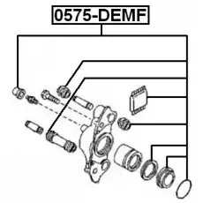 р/к диск.торм.!\ Mazda 0575-DEMF FEBEST