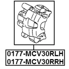 Суппорт тормозной FEBEST 0177-MCV30RLH
